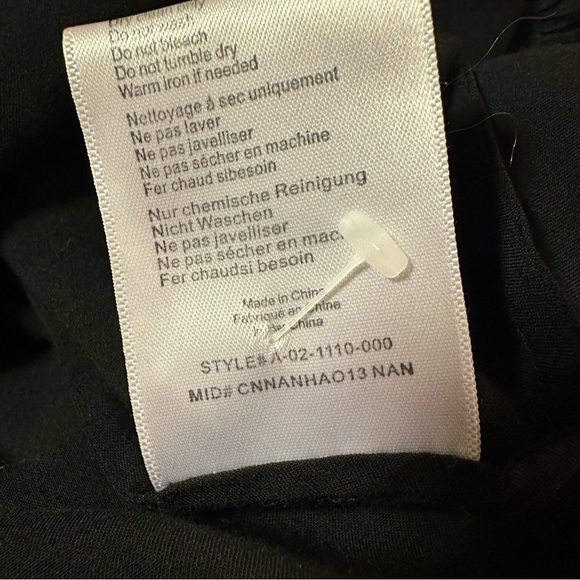 Anine Bing Black Viola Long Sleeve Striped Shift Swing Dress - Picture 12 of 16